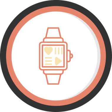 izle simge vektör illüstrasyonu