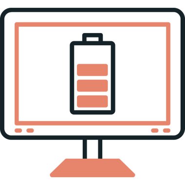 bilgisayar vektör simgesi modern basit illüstrasyon