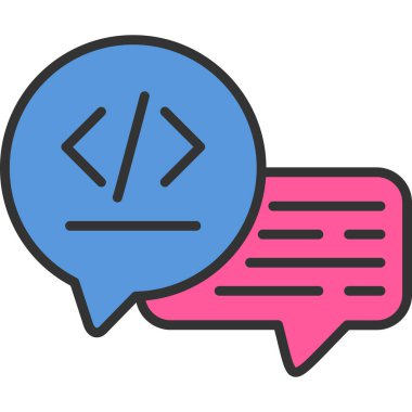 Konuş. Web simgesi basit tasarım