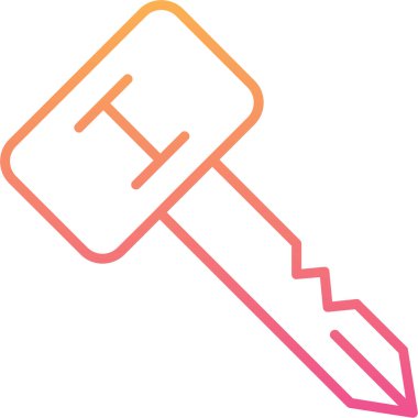 Anahtar simgesi vektör illüstrasyonu