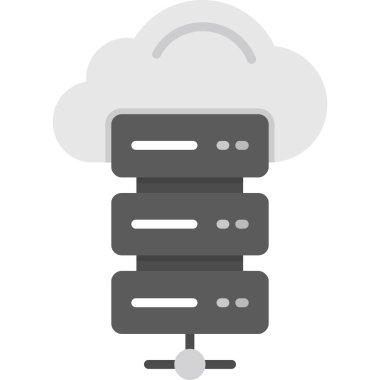 bulut hesaplama simgesi, vektör illüstrasyonu