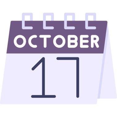 11 Ekim - gün simgesi - takvim düzlüğü