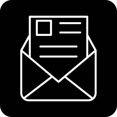 e- posta simgesi, vektör illüstrasyonu