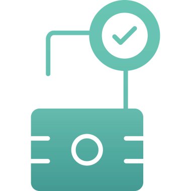 kutu renk çizgisi vektörünü işaretle