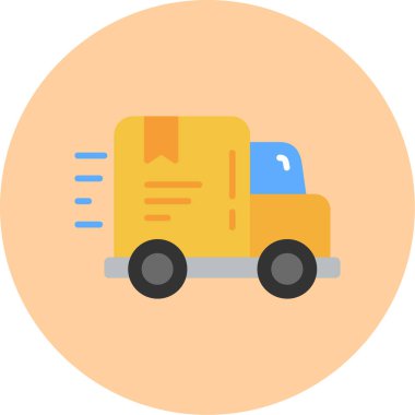 Hızlı Taşıma web simgesi, vektör illüstrasyonu