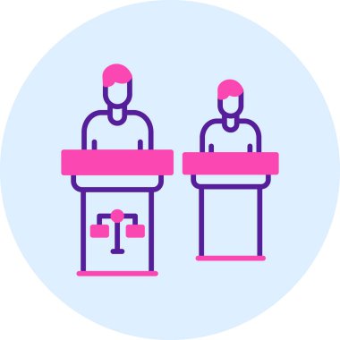 Podyum ikon vektör illüstrasyonu