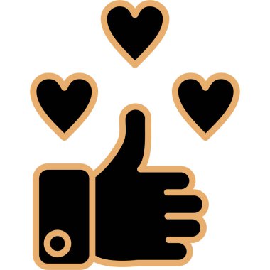 Gibi. Web simgesi basit illüstrasyon