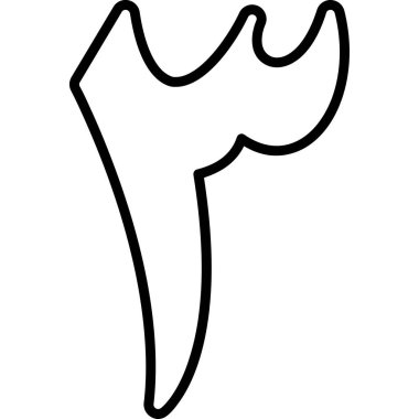 İnsan kemiği simgesi, dış hat biçimi