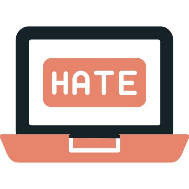 Dizüstü bilgisayar simgesi vektör çizimi