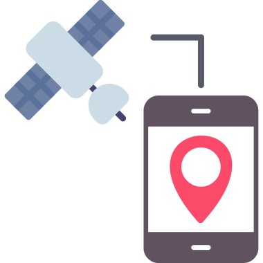 konum. Web simgesi basit illüstrasyon