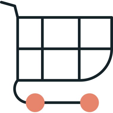 Servis arabası simgesi - taslak biçiminde