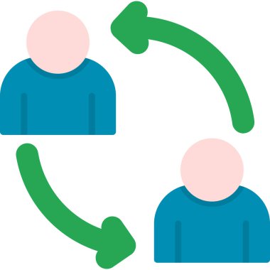 İnsanlar. Web simgesi basit illüstrasyon