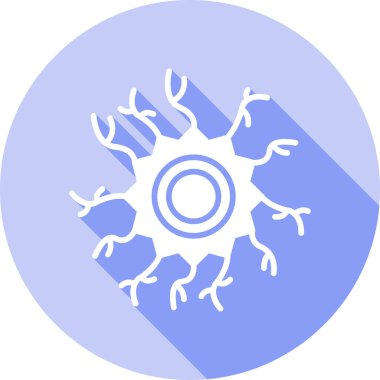 Bakteriler. Web simgesi basit illüstrasyon