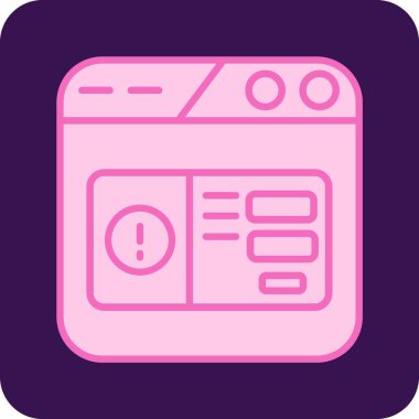 Web simgesi, vektör illüstrasyonu basit tasarım