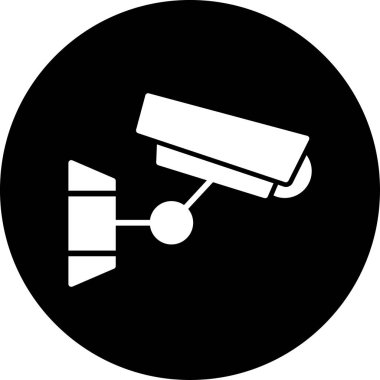 cctv simgesinin vektör illüstrasyonu