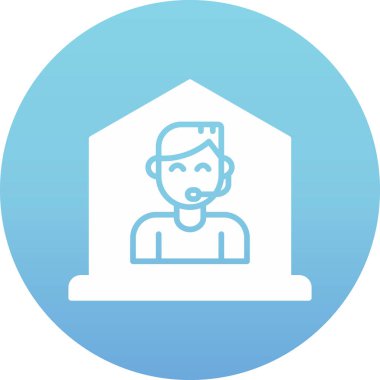 Dizüstü bilgisayarı ve dizüstü bilgisayarı olan bir adamın vektör çizimi