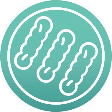 Sosis. Web simgesi basit illüstrasyon