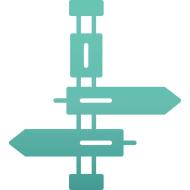 Yol simgesi vektör illüstrasyonu