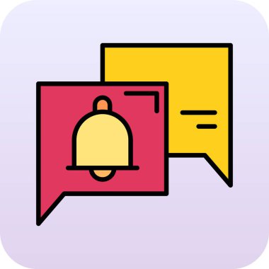 Doldurulmuş e- posta - e- posta simgesi beyaz arkaplanda izole edildi. Zarf sembolü e-posta. E- posta kodu. Sarı kare düğme. vektör