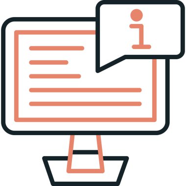 Konuş. Web simgesi basit illüstrasyon