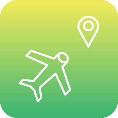 Benzersiz harita konumu vektör simgesi