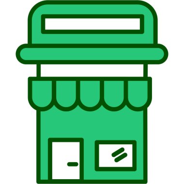 Alışveriş simgesi, vektör illüstrasyonu