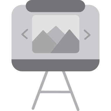 Bir resmin izole edilmiş tek bir simgesinin vektör çizimi