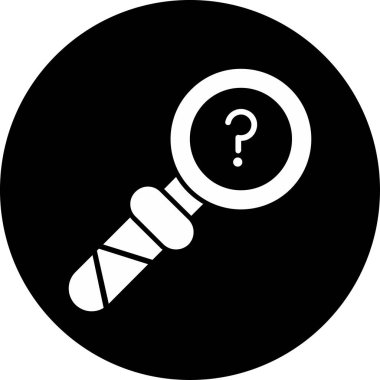 Soyut arkaplanda arama simgesi izole edildi