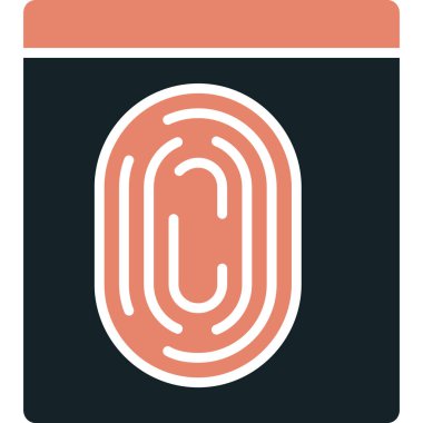 Tek bir simgenin vektör illüstrasyonu