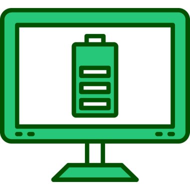 Pilli bir laptop. Basit tasarım