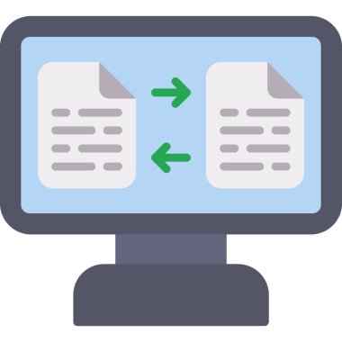 Dosya belgesi. Web simgesi basit illüstrasyon