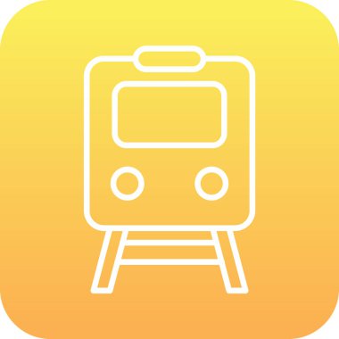 Moda ph izole arkaplanda tramvay simgesi