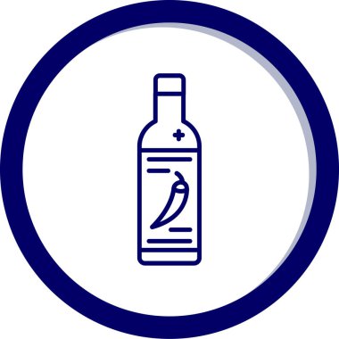 Moda tarzı izole edilmiş arka planda şişe simgesi