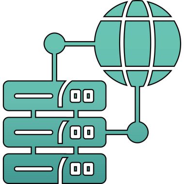 Ağ web simge vektör çizim