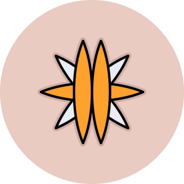 güzel çiçek vektör resimleme simgesi