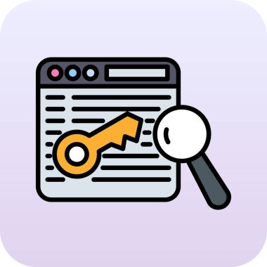 Arama motoru optimizasyon simgesi vektör illüstrasyon tasarımı