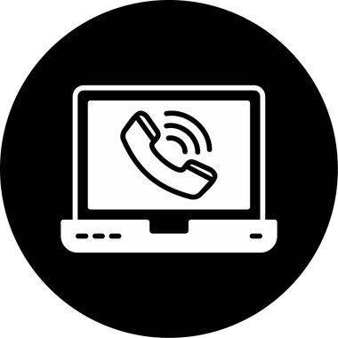 Telefon simgesi vektör illüstrasyonu