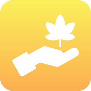 Marijuana ikon vektör illüstrasyonu