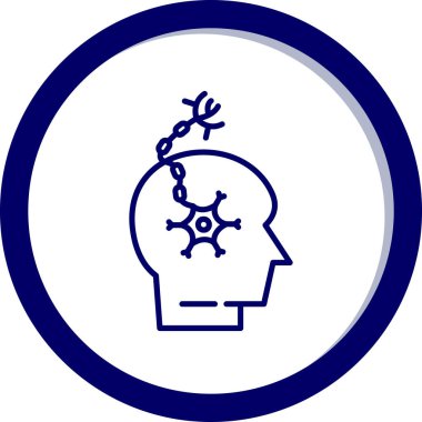 Beyin vites vektör simgesi tam biçimli