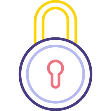 Modern simge vektör illüstrasyonunu kilitle