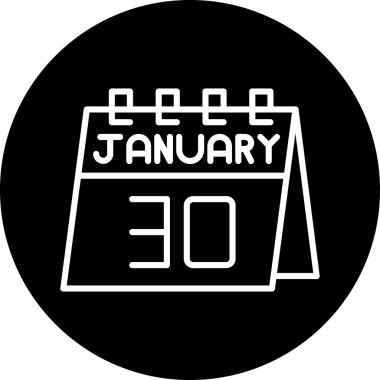 Takvim simgesi vektör illüstrasyonu