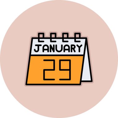 Takvim simgesi tasarımı, vektör illüstrasyonu