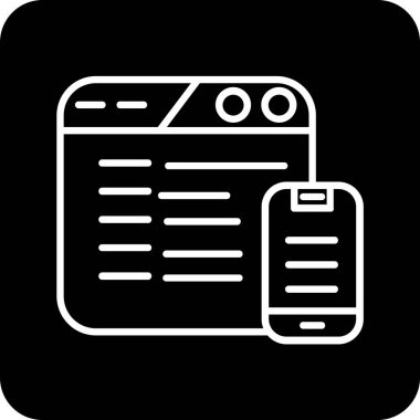 Modern tabletin vektör illüstrasyon simgesi