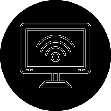 Bilgisayar simgesinin vektör illüstrasyonu