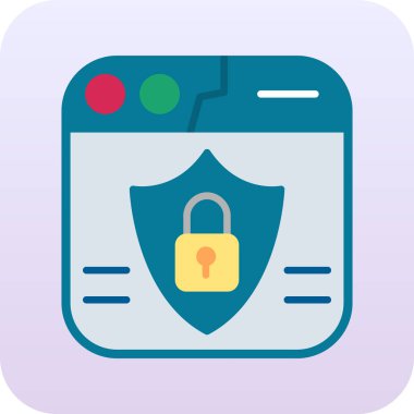 Güvenlik sistemi vektör simgesi