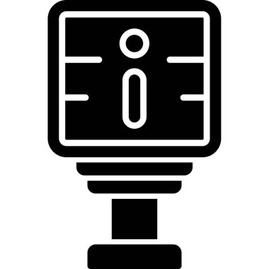 Taslak biçiminde denetim metre simgesi