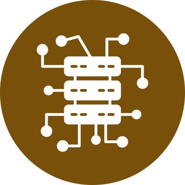 Devre kartı simgesi. vektör illüstrasyonu