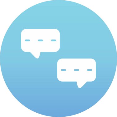 Sohbet balonları. Basit tasarım. vektör illüstrasyonu