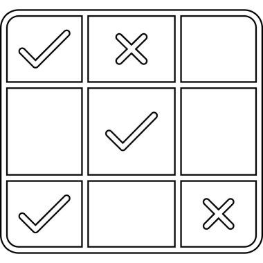 kutucuk simgesini işaretle, taslak biçimi