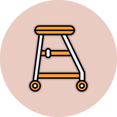 El arabası ikonu. özet çizimi